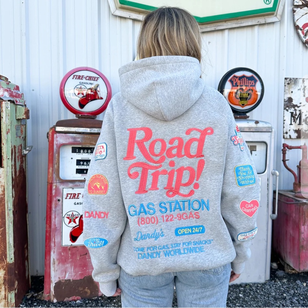 Dandy Gray Hoodie with patches